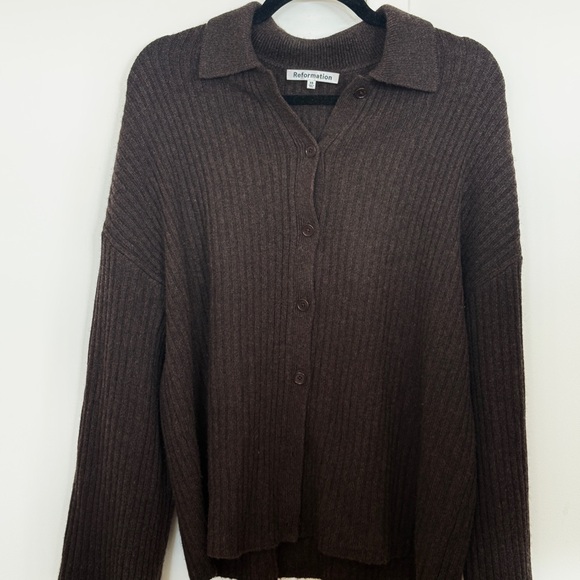 REFORMATION Ribbed Cardigan - Picture 2 of 6